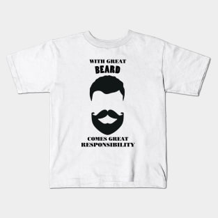 With Great Beard Kids T-Shirt